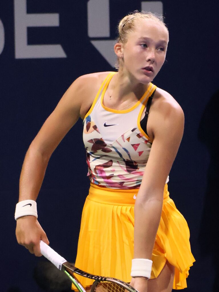 Архивное фото Мирры Андреевой на US Open-2023, не турнир в Ухане.